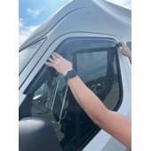 Дефлектори вікон Renault Master 2010 + накладні (DEFL) Q2 Дефлектори вікон Renault Master 2010 + накладні (DEFL) Q2